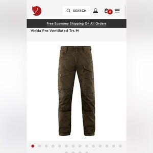 Fjallraven Men's Pants - Dark Olive